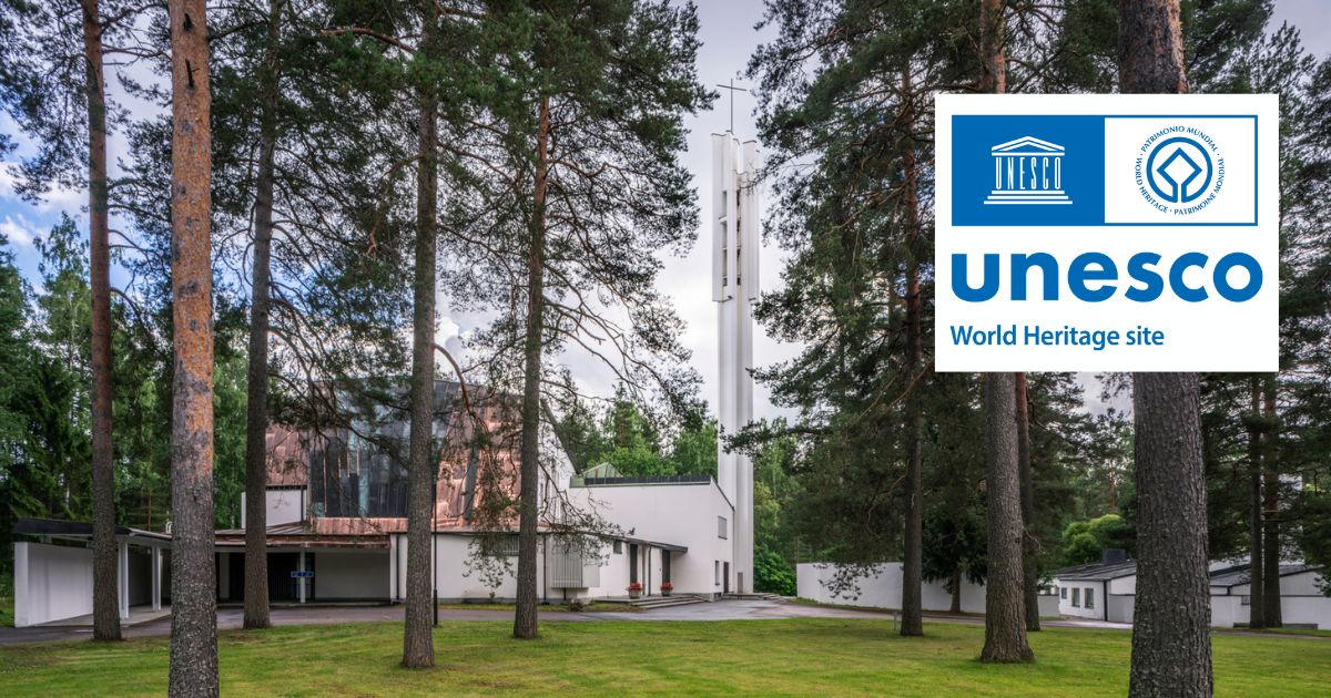 Church of Three Crosses with Unesco logo